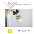 EM-V-B201 Valve de radiateur automatique d&#39;angle en laiton thermostatique